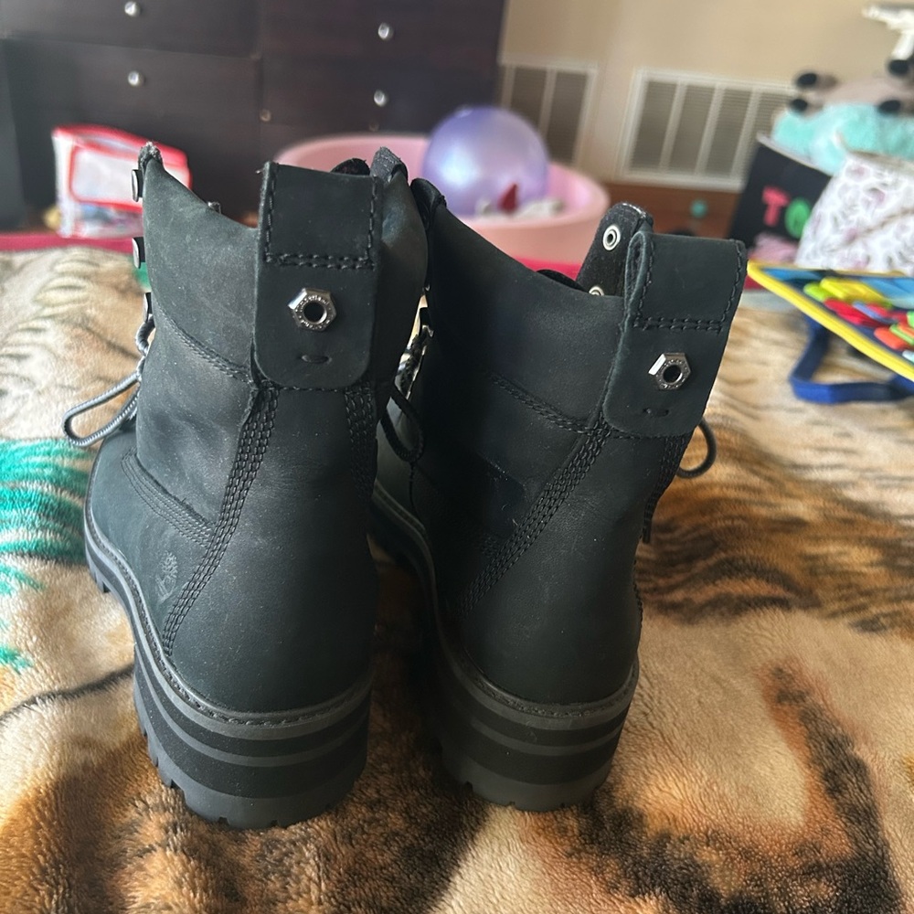 Timberland Black Combat Boots - Picture 4 of 5